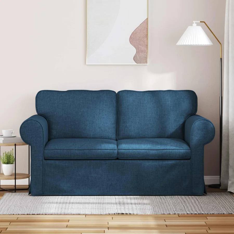 Canapé Bleu 155 x 82 x 80 cm tissu - 3