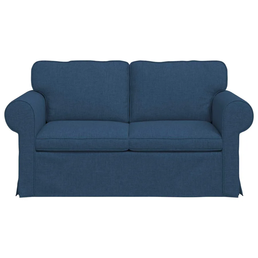 Canapé Bleu 155 x 82 x 80 cm tissu - 4