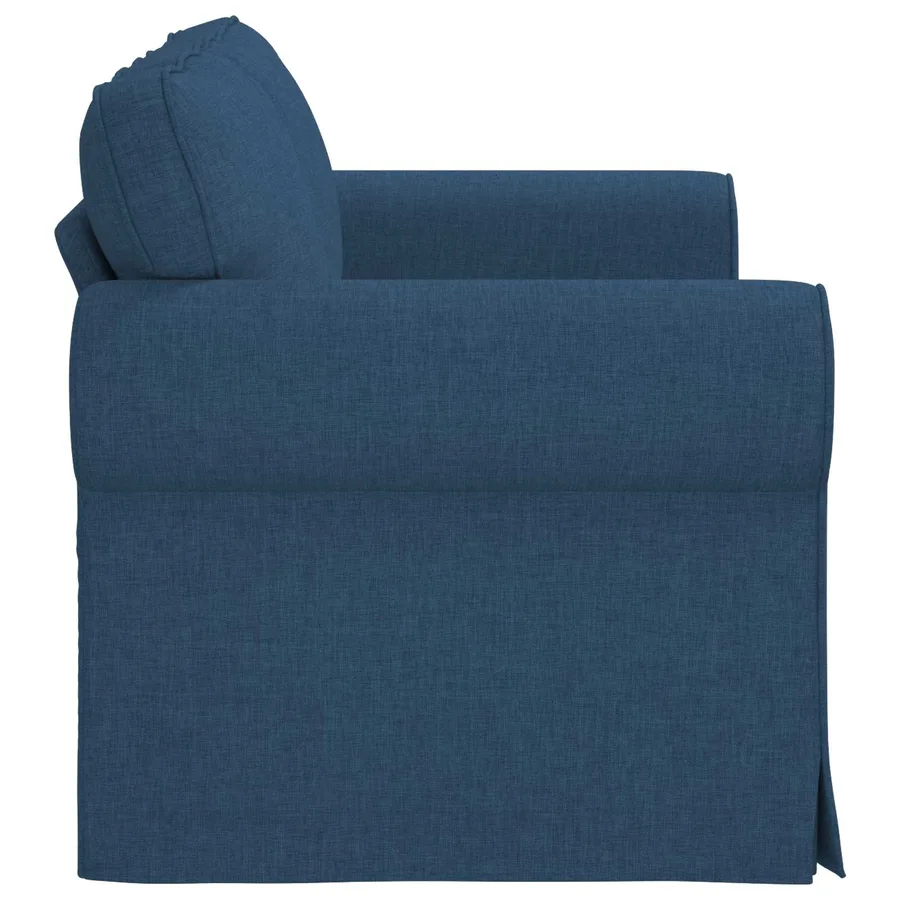Canapé Bleu 155 x 82 x 80 cm tissu - 5