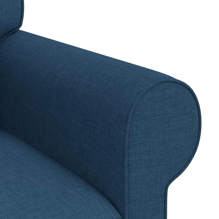 Canapé Bleu 155 x 82 x 80 cm tissu - 7