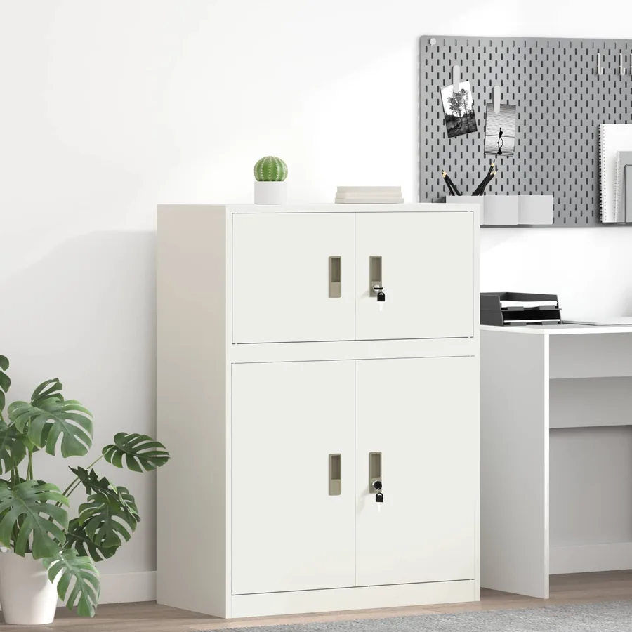 Armoire de rangement Blanc 80 x 40 x 40 cm Acier