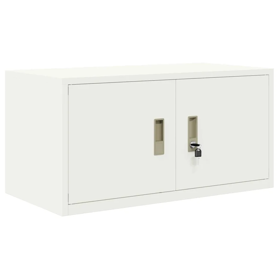 Armoire de rangement Blanc 80 x 40 x 40 cm Acier - 2
