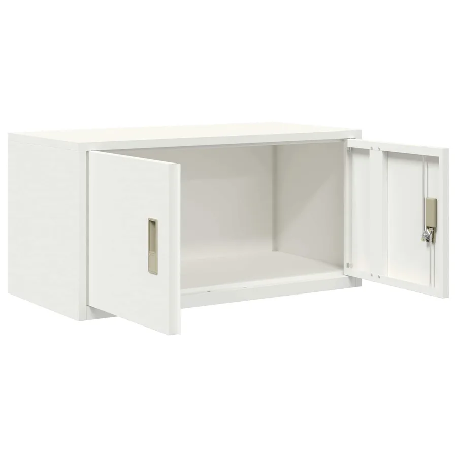 Armoire de rangement Blanc 80 x 40 x 40 cm Acier - 5