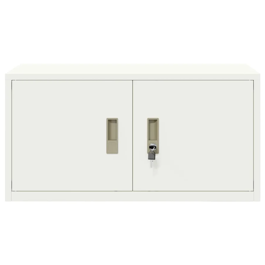 Armoire de rangement Blanc 80 x 40 x 40 cm Acier - 6