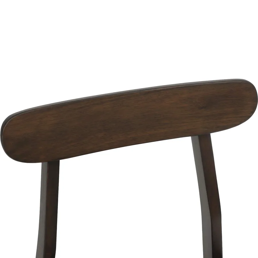 Chaise de salle à manger 2 pcs Marron foncé et Noir - 9