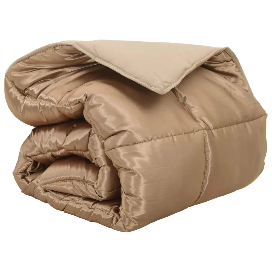 Duvet d'hiver Doré 200 x 200 cm Satin et Microfibre - 2