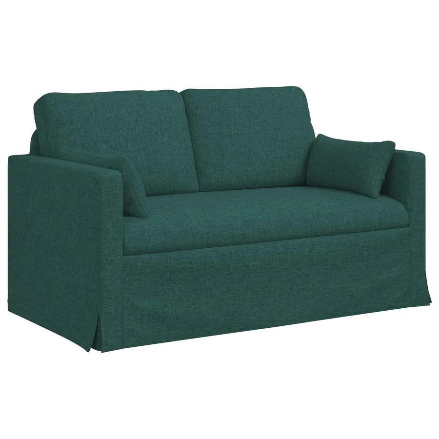 Canapé Vert foncé 139 x 78 x 80 cm tissu - 2