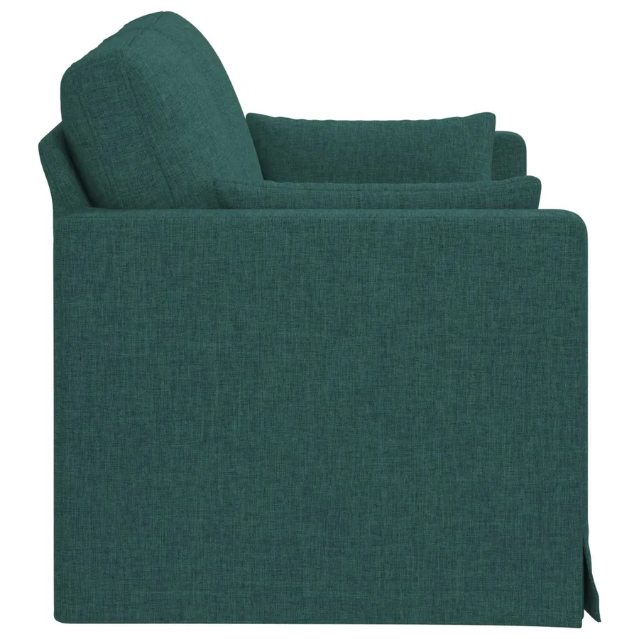 Canapé Vert foncé 139 x 78 x 80 cm tissu - 5