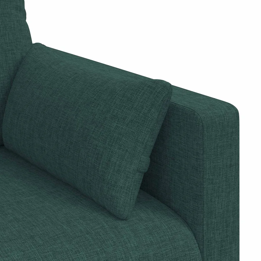 Canapé Vert foncé 139 x 78 x 80 cm tissu - 7