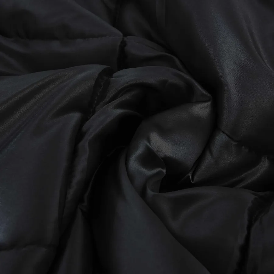 Duvet d'hiver Noir 135 x 220 cm Satin et Microfibre - 6