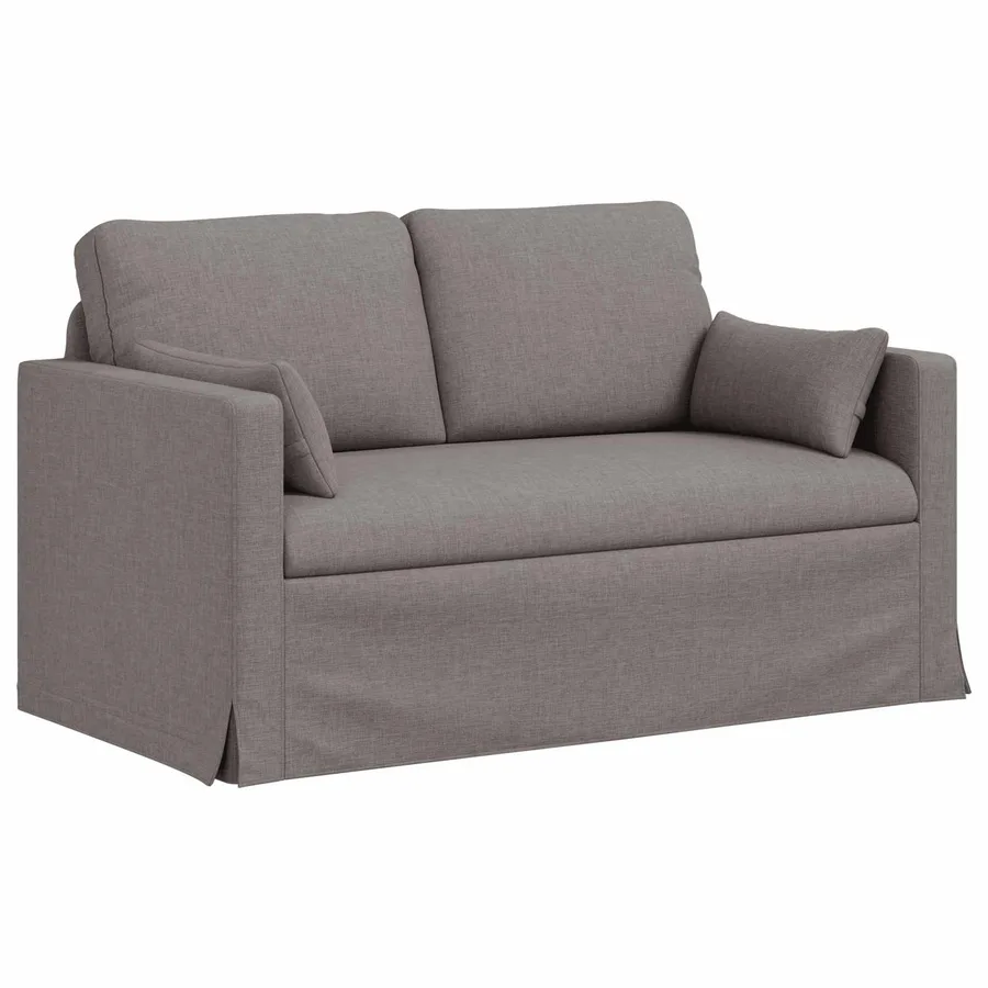 Ensemble de Canapés 2 pcs Taupe 139 x 78 x 80 cm tissu - 5