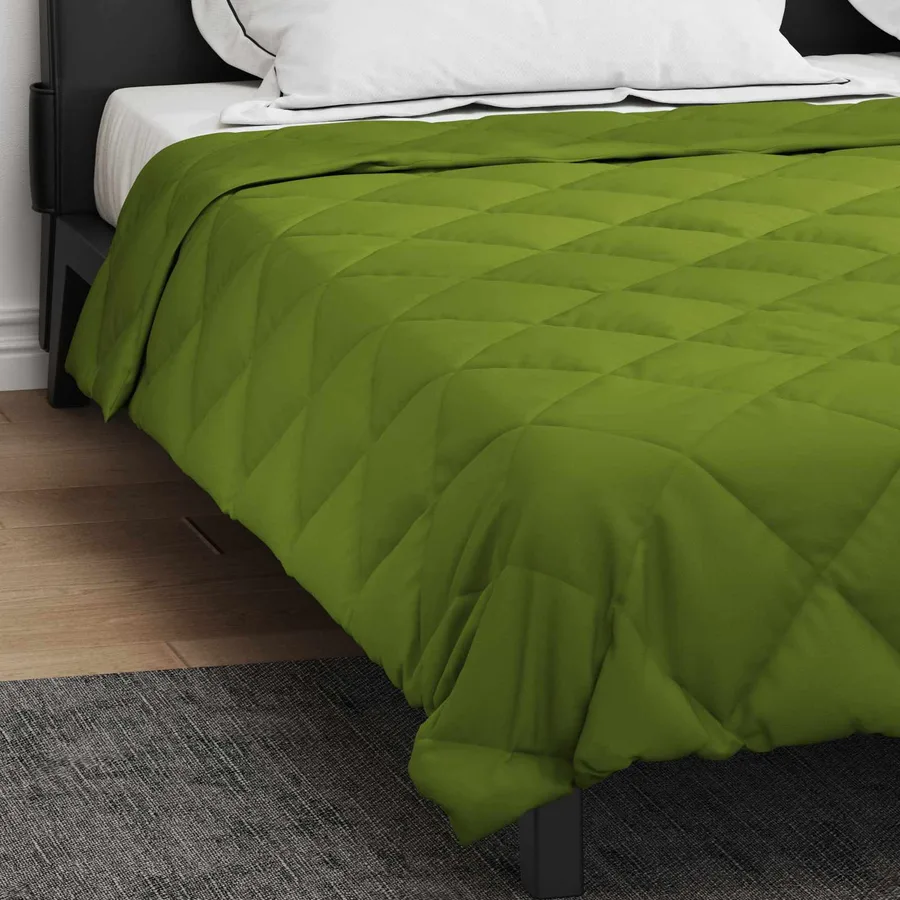 Duvet d'été simple Vert 240 x 200 cm Microfibre - 4