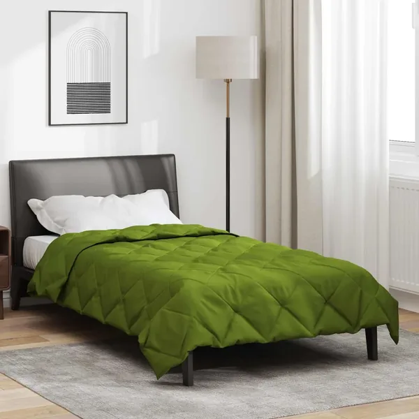 Duvet d'été simple Vert 200 x 155 cm Microfibre