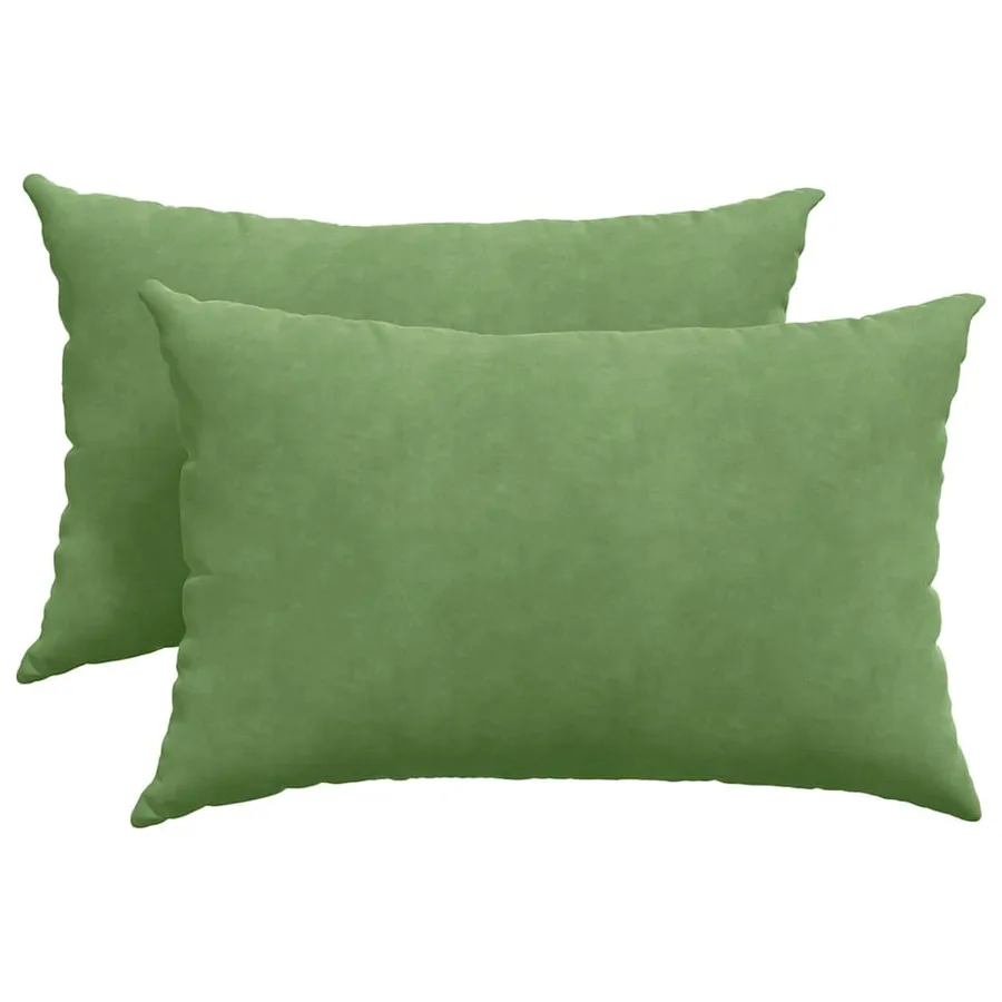 Coussins de canapé 2 pcs Vert clair 60 x 40 cm - 2