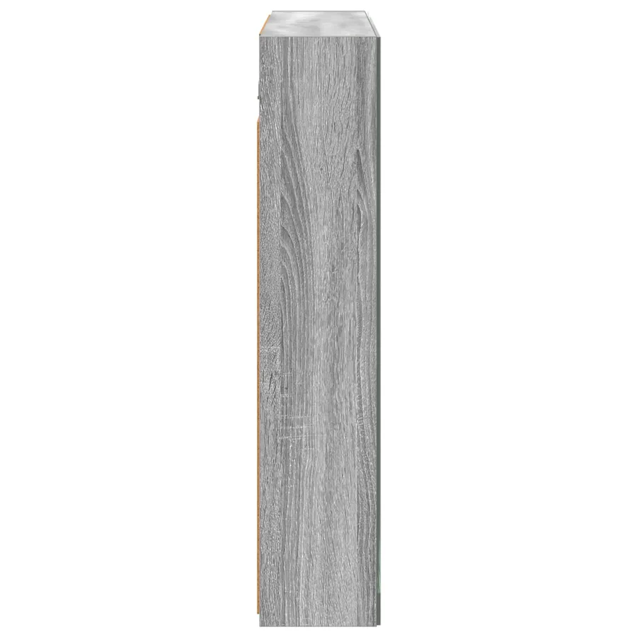 Armoire Miroir de Salle de Bain Gris Sonoma 80 x 14.5 x 70 cm - 7