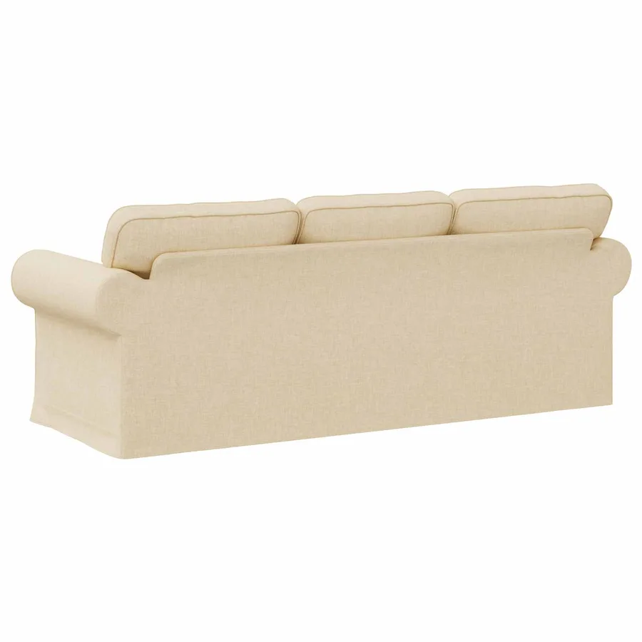 Canapé Crème 215 x 82 x 80 cm tissu - 6