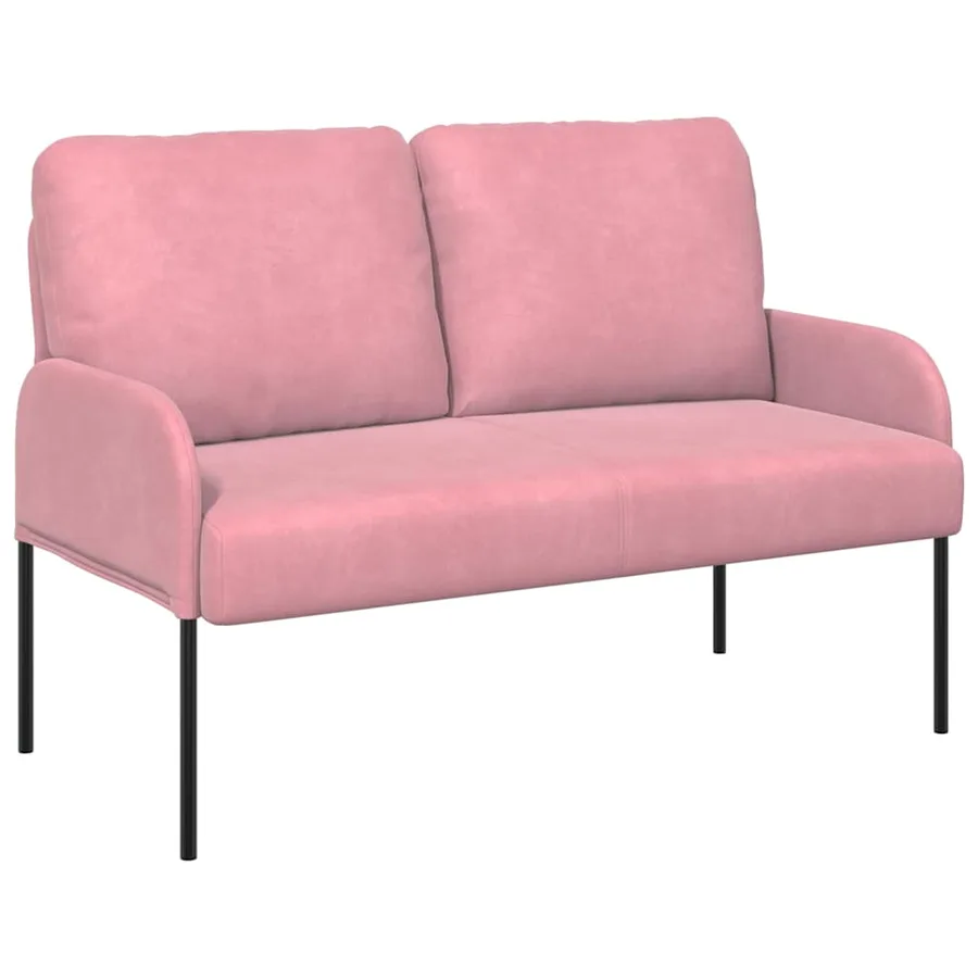 Canapés avec coussin 110cm Rose Contreplaqué - 2