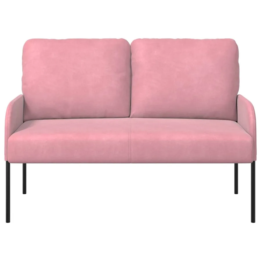 Canapés avec coussin 110cm Rose Contreplaqué - 4