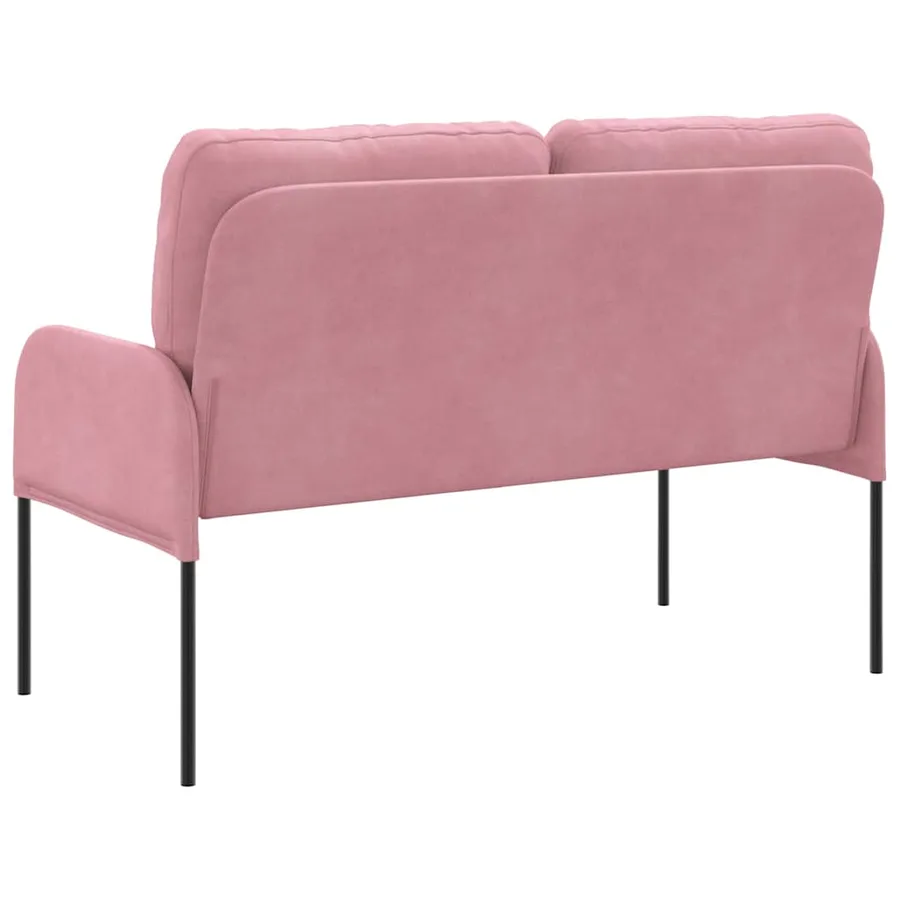 Canapés avec coussin 110cm Rose Contreplaqué - 6