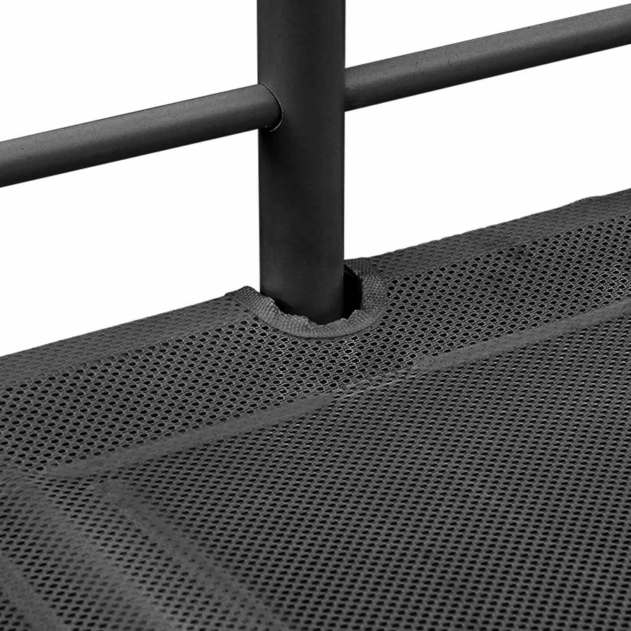 Lit mezzanine pour enfants Noir 100 x 190 cm Métал - 12
