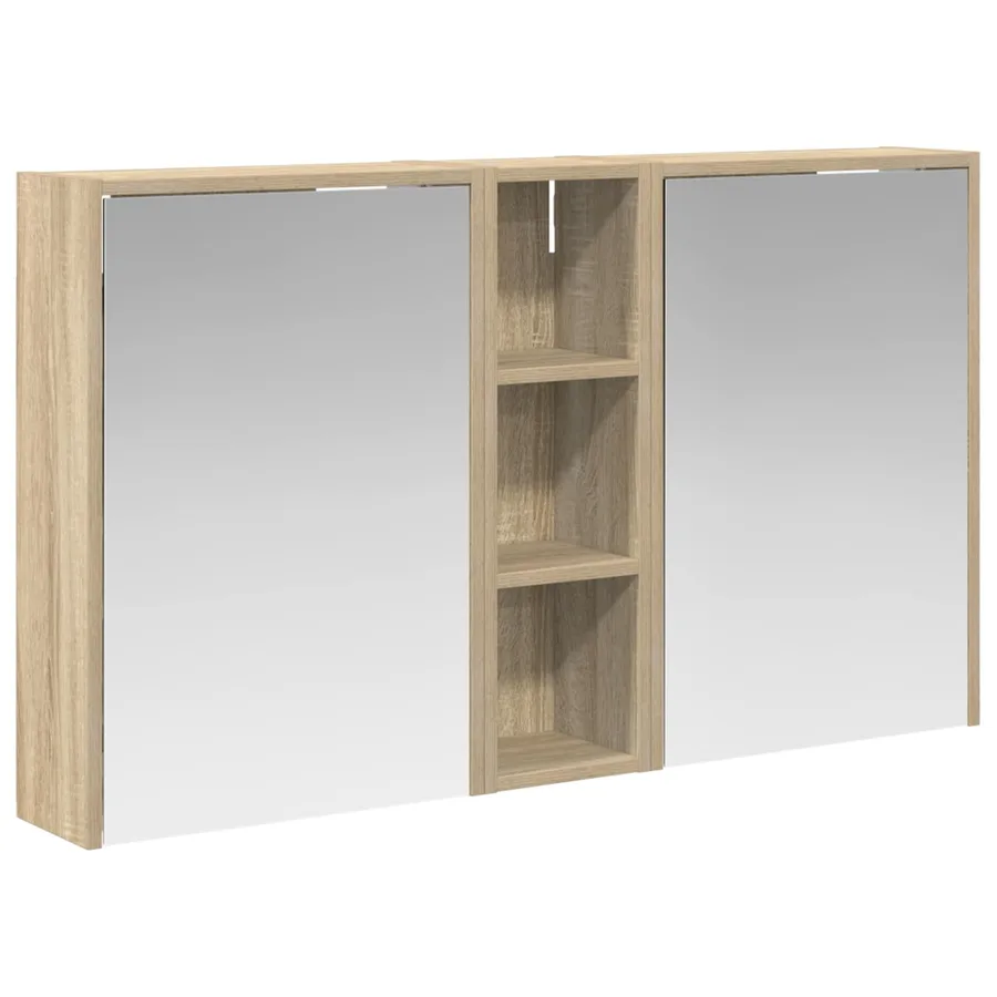 Ensemble de Meubles de Salle de Bain 3 pcs 106 x 16 x 62,5 cm - 2