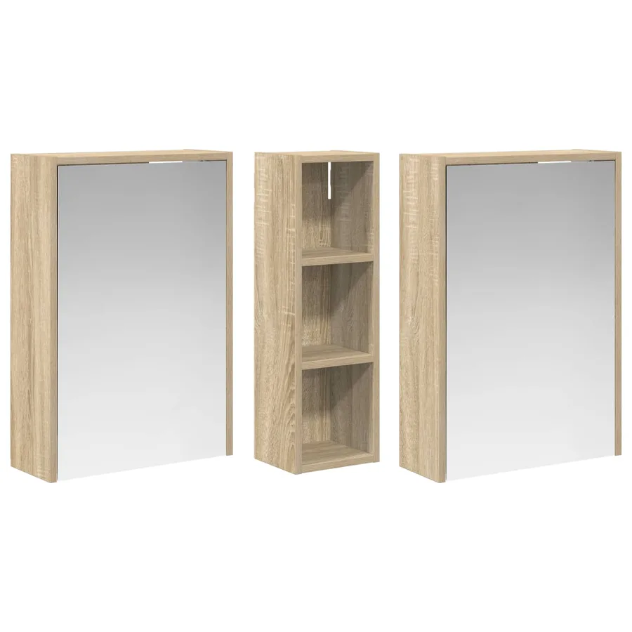 Ensemble de Meubles de Salle de Bain 3 pcs 106 x 16 x 62,5 cm - 5