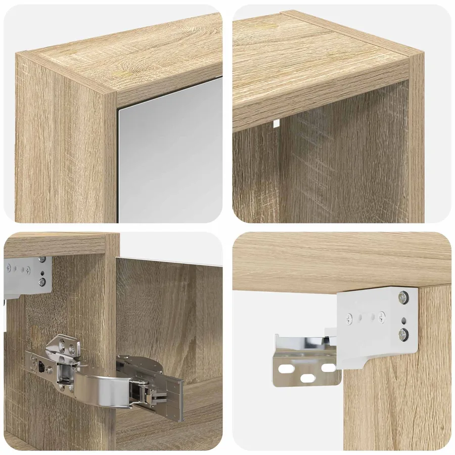 Ensemble de Meubles de Salle de Bain 3 pcs 106 x 16 x 62,5 cm - 8