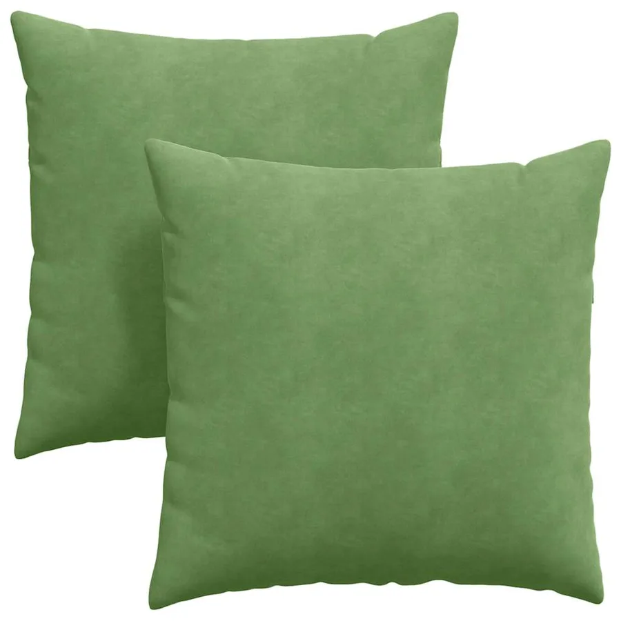 Coussins de canapé 2 pcs Vert clair 80 x 80 cm - 2
