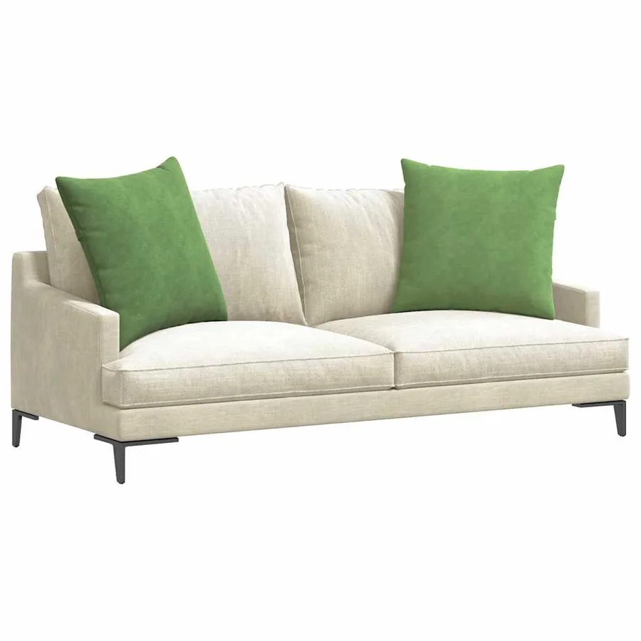 Coussins de canapé 2 pcs Vert clair 80 x 80 cm - 3