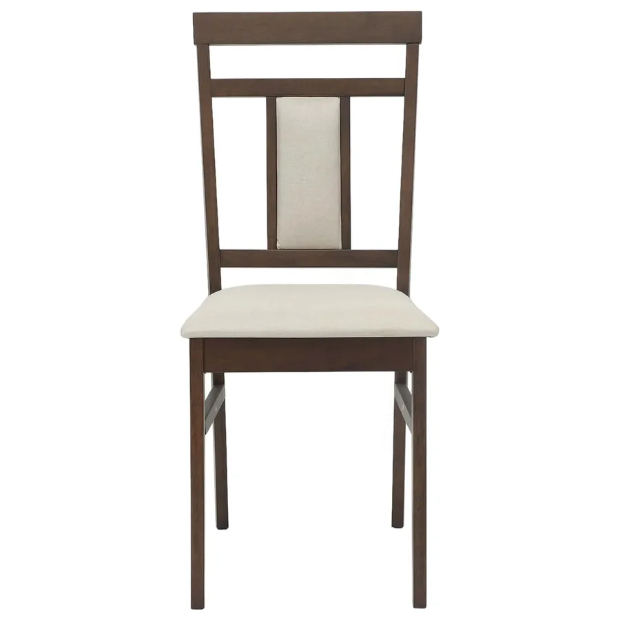 Chaise de salle à manger 2 pcs Marron clair et clair - 5