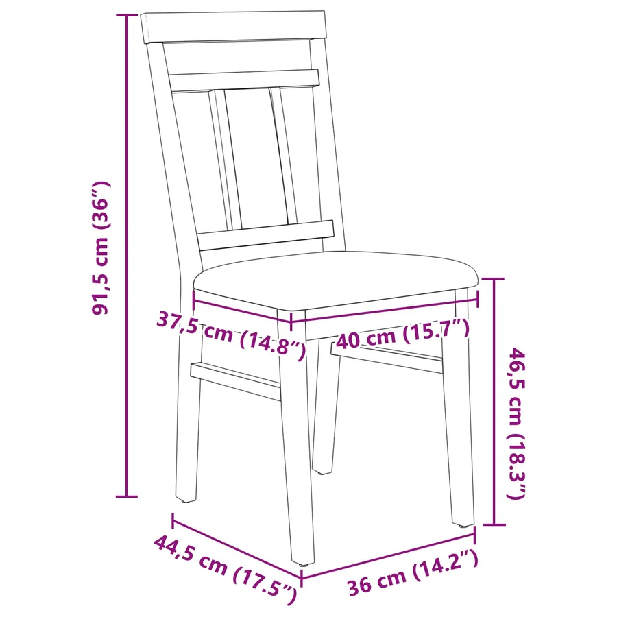 Chaise de salle à manger 2 pcs Naturel et clair - 11
