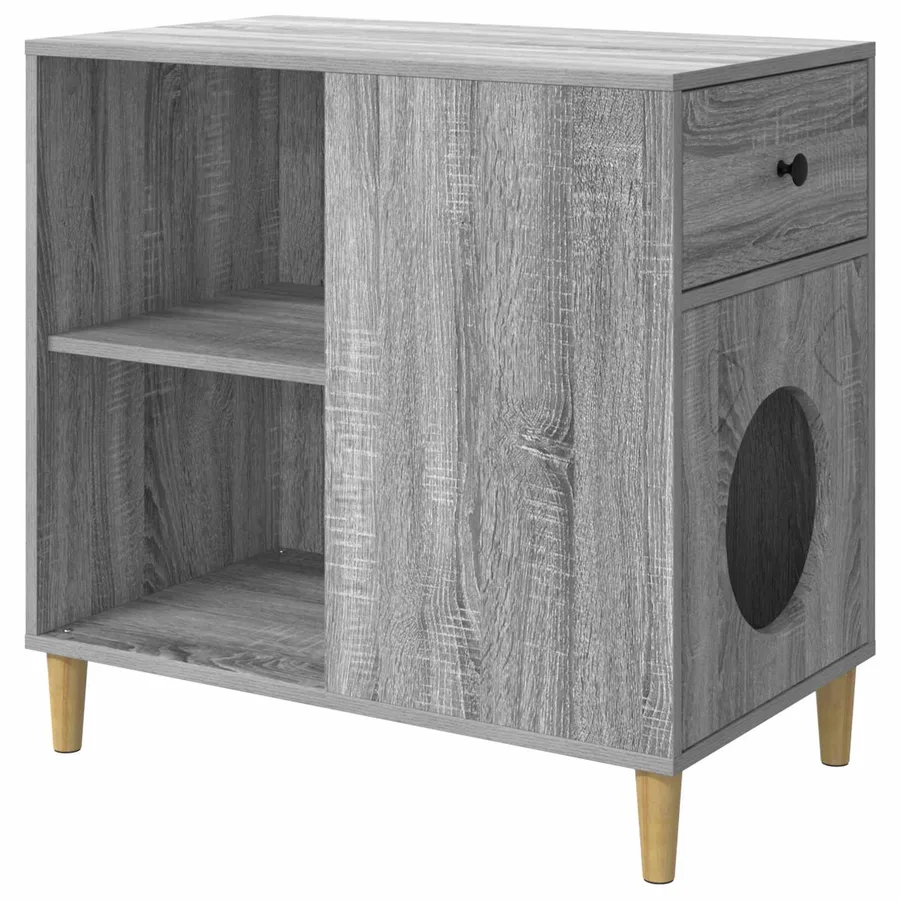 Maison pour chat Gris Sonoma 72 x 42.5 x 70 cm - 2