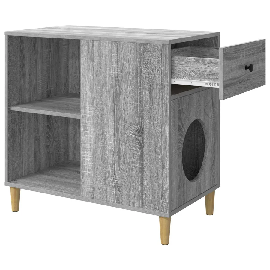 Maison pour chat Gris Sonoma 72 x 42.5 x 70 cm - 5