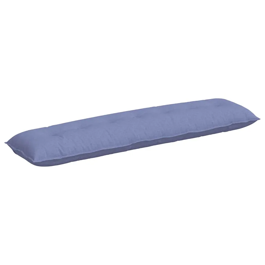 Coussin de Dos Bleu denim 200 x 19 x 50 cm tissu - 2