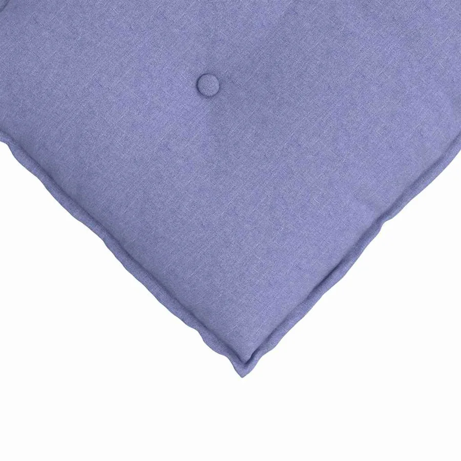 Coussin de Dos Bleu denim 200 x 19 x 50 cm tissu - 7