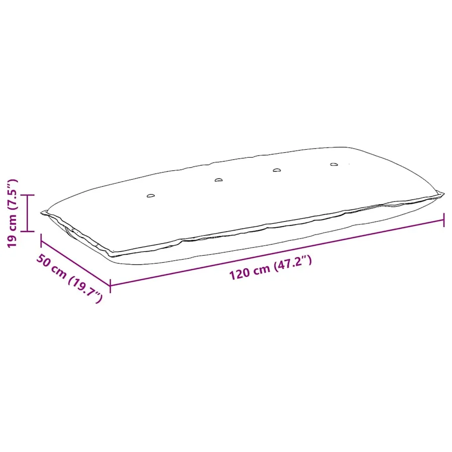 Coussin de Dos Gris clair 120 x 50 cm Tissu en microfibre - 10