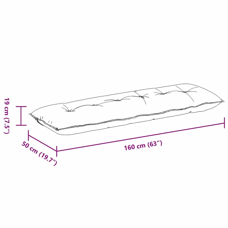 Coussin de Dos Crème 160 x 50 cm Tissu en microfibre - 10