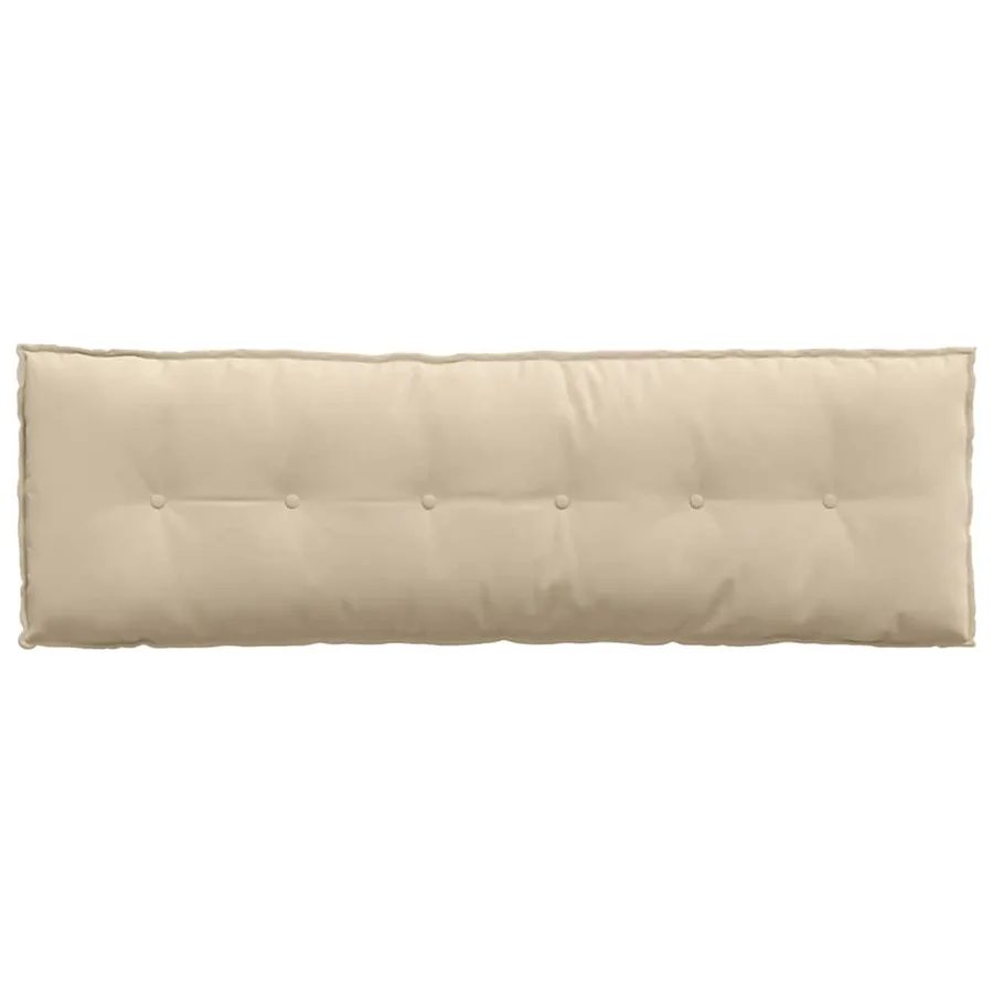 Coussin de Dos Crème 160 x 50 cm Tissu en microfibre - 6