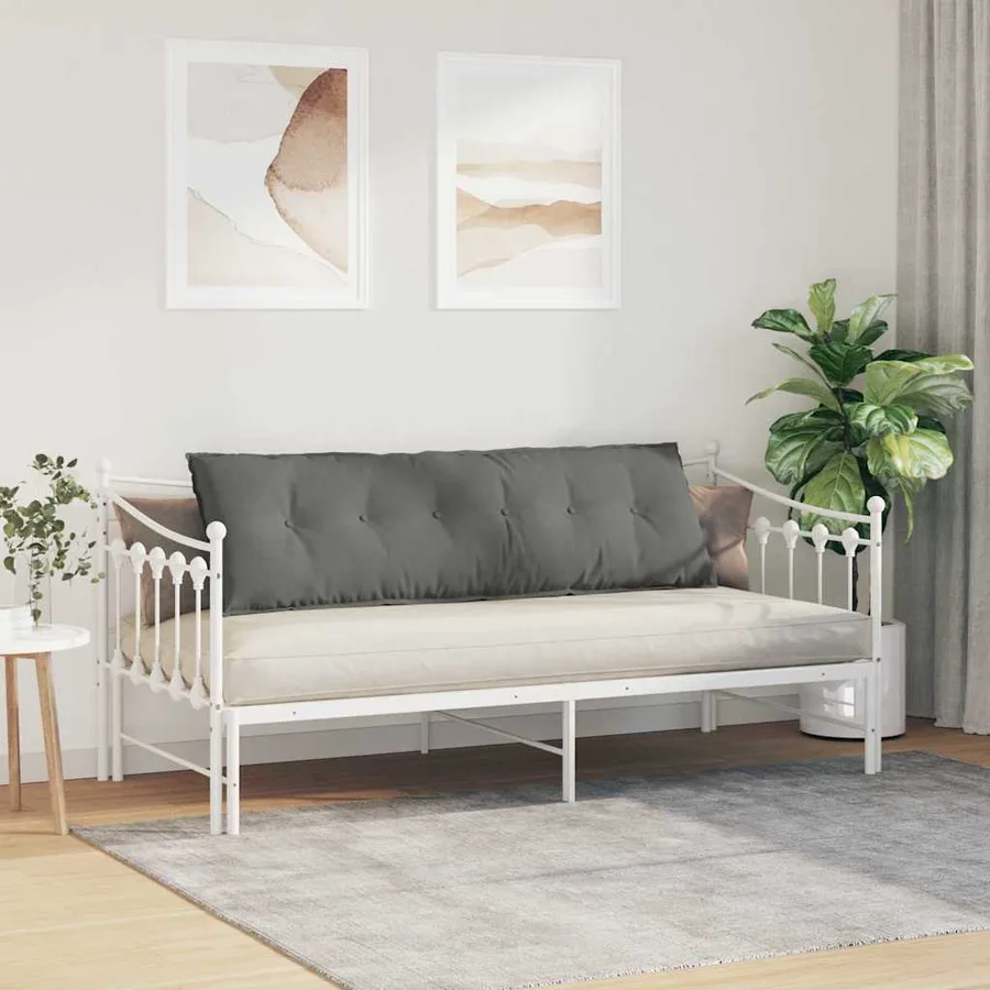 Coussin de Dos Gris foncé 160 x 50 cm Tissu en microfibre - 4