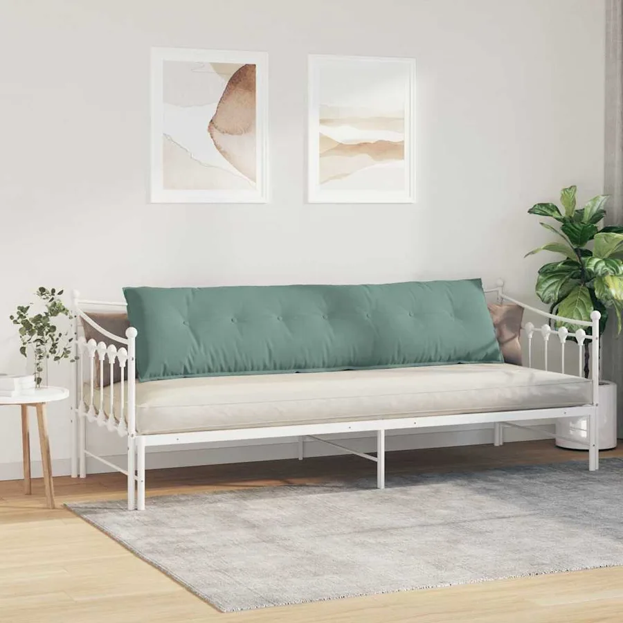 Coussin de Dos Vert Mer 200 x 50 cm Tissu en velours côtelé - 4