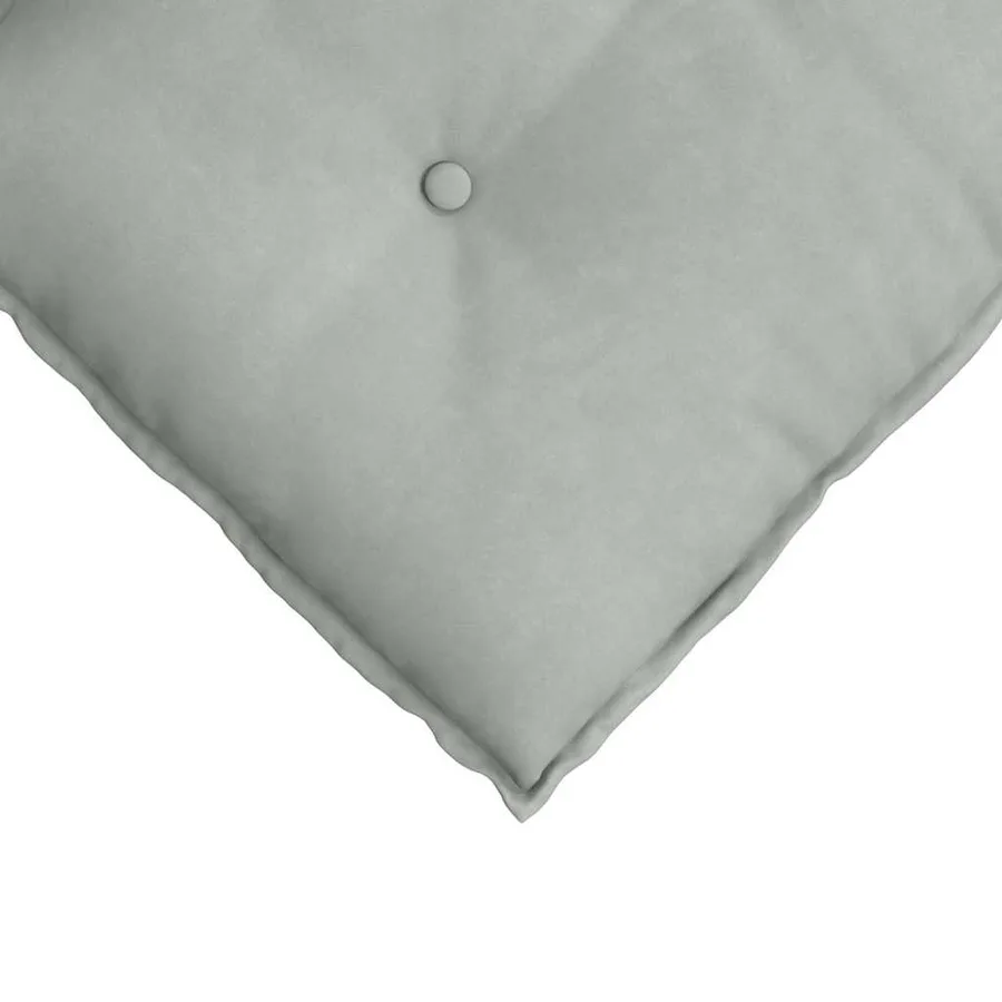 Coussin de Dos Gris clair 180 x 50 cm Tissu en velours côtelé - 7