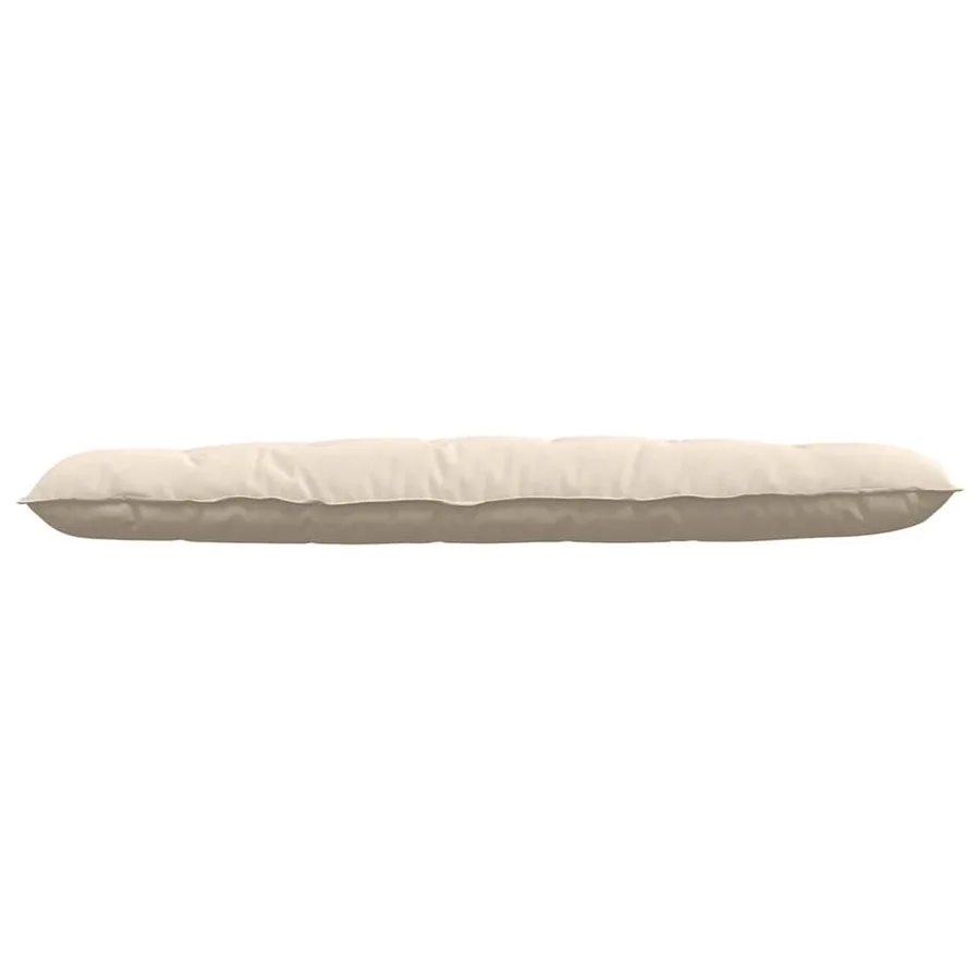 Coussin de Dos Beige 180 x 50 cm Tissu en microfibre - 5