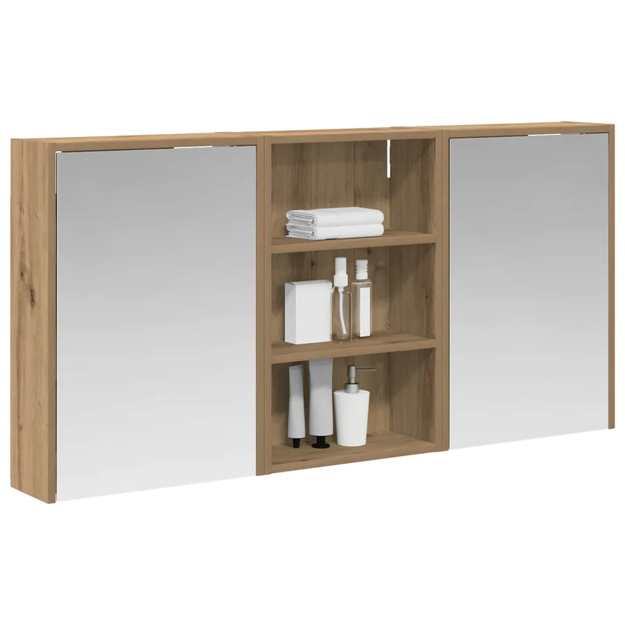 Ensemble de Meubles de Salle de Bain 3 pc 126 x 16 x 62.5 cm - 3