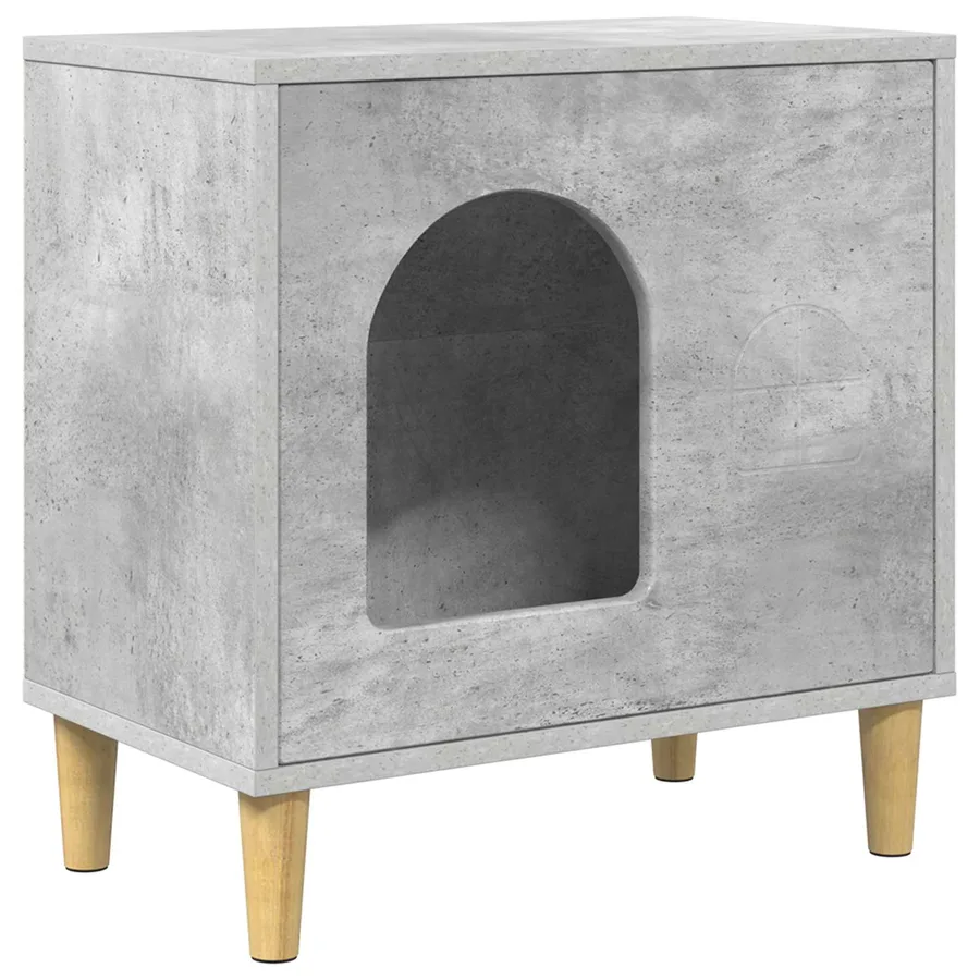Maison pour chat Béton 51 x 30 x 52 cm Bois d'ingénierie - 2