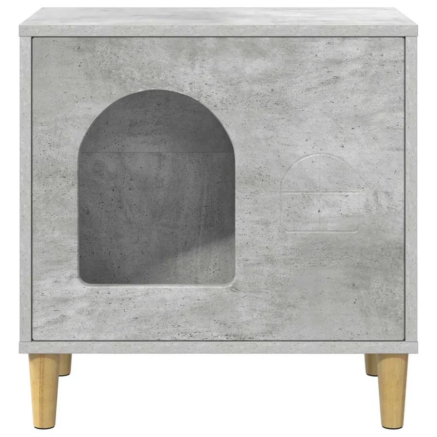 Maison pour chat Béton 51 x 30 x 52 cm Bois d'ingénierie - 5