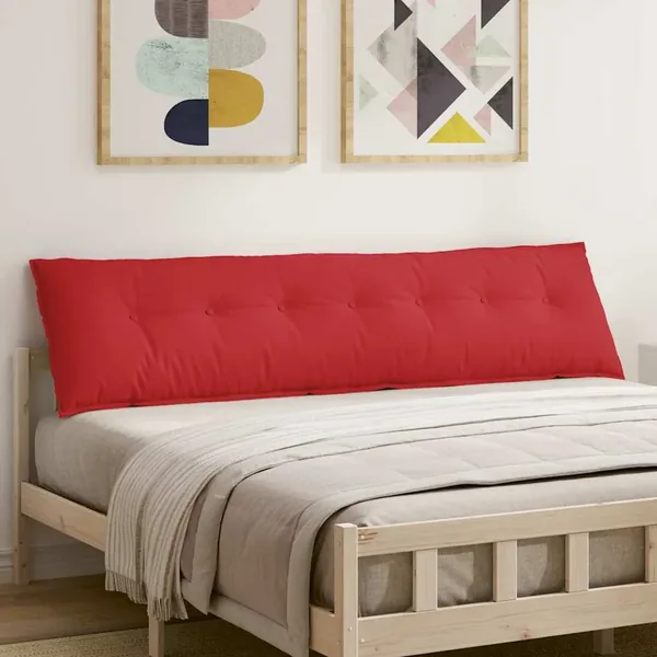 Coussin de Dos Rouge 200 x 19 x 50 cm tissu