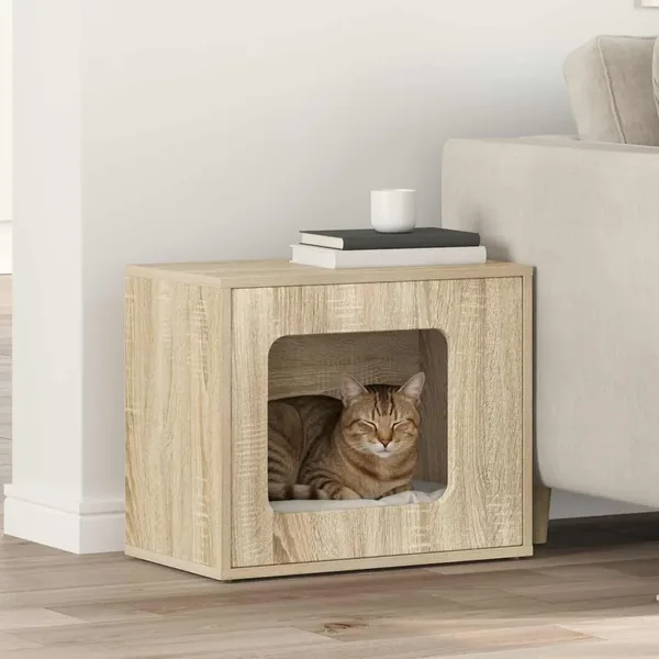 Maison pour chat Sonoma 51 x 30 x 42,5 cm Bois d'ingénierie