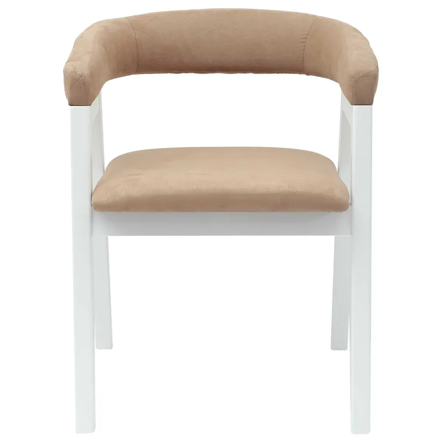 Chaises de salle à manger 2 pcs Blanc 54 x 57 x 73 cm - 5
