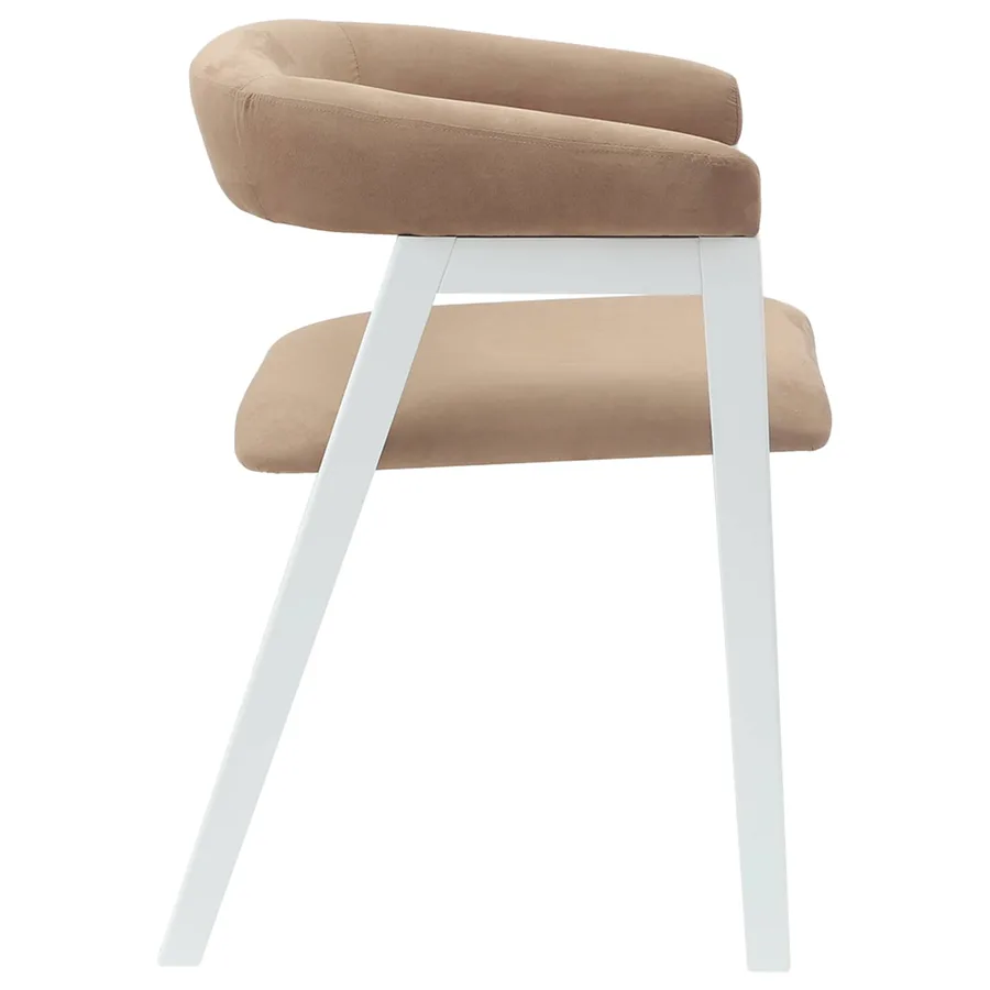 Chaises de salle à manger 2 pcs Blanc 54 x 57 x 73 cm - 6