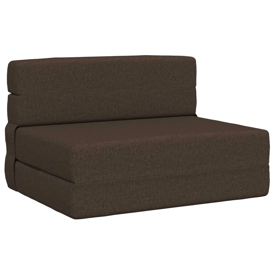 Canapé-lit pliable Taupe 70 x 72 x 60 cm Tissu - 2